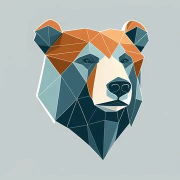 Sleek Bear Logo Design Stock Illustration