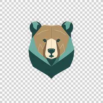 Sleek Bear Logo Design Stock Illustration