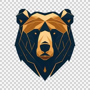 Sleek Bear Logo Design Stock Illustration
