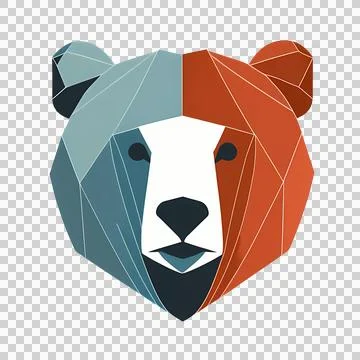 Sleek Bear Logo Design Stock Illustration