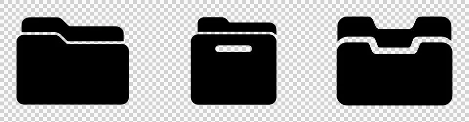 Sleek black leather wallets. Stock Illustration