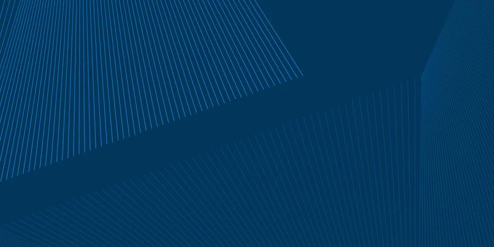 A sleek blue abstract background with converging lines and smooth gradients.. Stock Illustration
