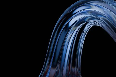 Sleek blue arch Stock Illustration