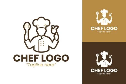 Sleek Chef Logo Design Illustration