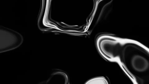 Sleek Chrome Liquid Loop Animation Video stock 294556321