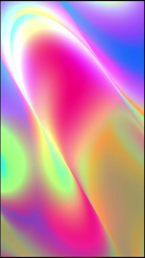 Sleek Colorful Reflective Gradient and Smooth Glossy Floor for Modern Stock Footage 341481316