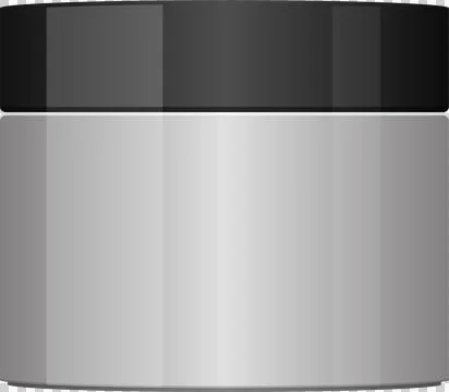 A sleek container with a dark gray lid, embodying simplicity and utility in.. Stock Illustration