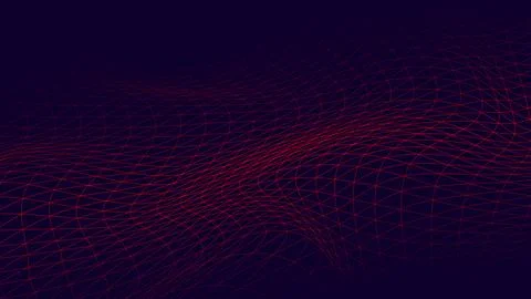 Sleek cybersecurity  big data abstract background featuring glowing red net.. Stock Illustration