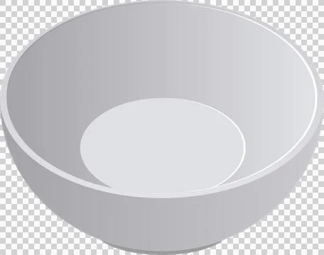 Sleek, empty bowl with a subtle gradient, perfect for various servings and .. Stock Illustration