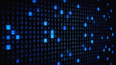 Sleek futuristic data flow animation. Video stock 340456738