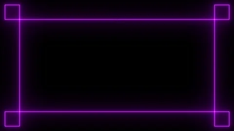 Sleek futuristic hud screen border with glowing purple neon geometric lines.. Stock-Footage 337835346