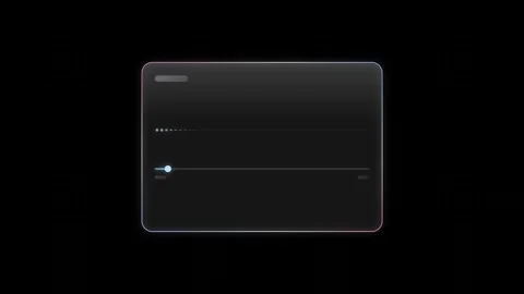 Sleek glass UI audio player showcasing a dynamic waveform visualization in azure Stock Footage 341306735