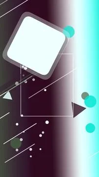 A sleek, glowing app interface floats above abstract data lines and geometr.. 库存插图