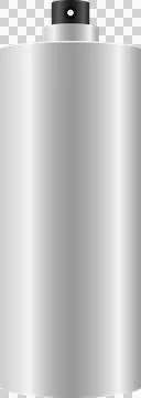 Sleek gray container with black top. Can be used for a variety of purposes... Stock Illustration