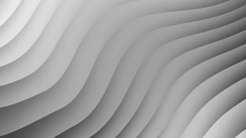 Sleek grey abstract wavy pattern loop animation. Stock Footage 286408926