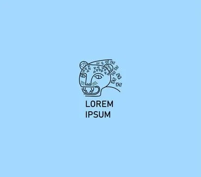 Sleek minimal logo Stock Illustration