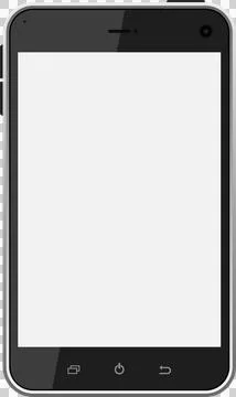 A sleek mobile device with a blank screen showcasing its modern design and .. Stock Illustration