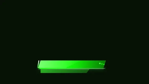 Sleek modern abstract green geometric Lower third with brig.. Stock Footage 346063954