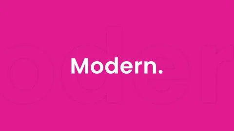 Sleek “Modern” text animation with smooth motion Stock Footage 318671538