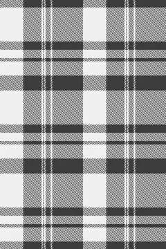 Sleek monochrome plaid pattern.  Perfect for textile design, website backgrou Stock Illustration