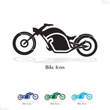 Sleek Motorcycle Icon Vector Illustration with Modern Design and Transparent. Ilustración de archivo