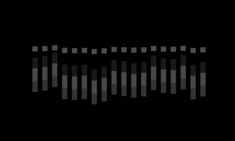 Sleek Rectangular Bars on Black Background Representing Rhythms and Patterns Vídeos de archivo 341922372