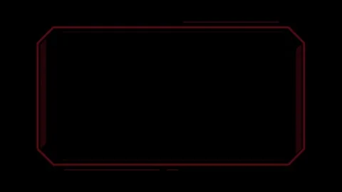 A sleek red digital computer frame Video stock 303941360