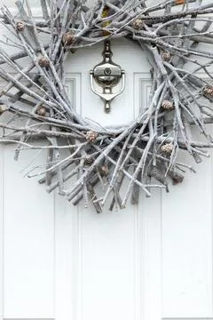 Sleek silver decoration Stock Photos