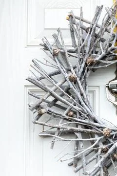 Sleek silver decoration Stock Photos
