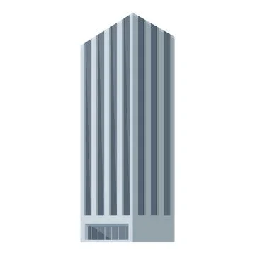 Sleek, vector graphic of a contemporary highrise building Ilustración de archivo