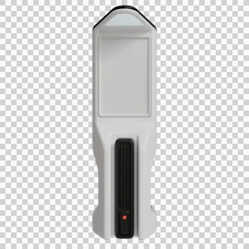 Sleek, off-white handheld device with a rectangular, blank screen Stock Photos