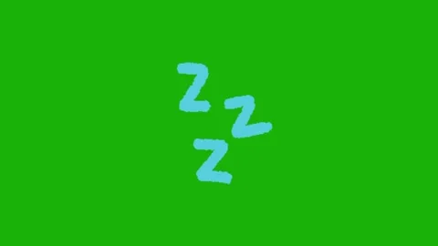 Sleep animation on green screen 스톡 동영상 334418126