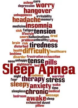 Sleep Apnea, word cloud concept Stock Illustration