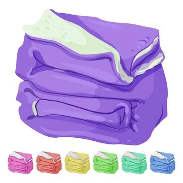 Sleep blanket bed color icon vector graphic Stock Illustration