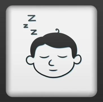 Sleep button Stock-Illustration