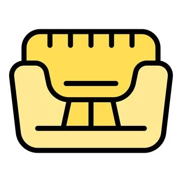 Sleep cat basket icon vector flat Stock Illustration