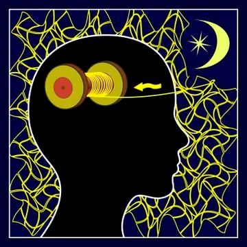 Sleep clears the Mind Illustrazione stock