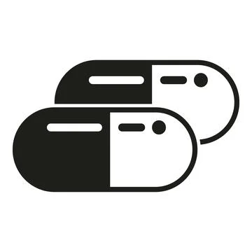 Sleep disorder capsule icon simple vector. Insomnia problem 스톡 일러스트