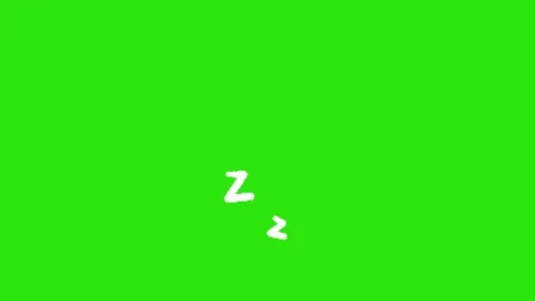Sleep effect animation on green screen background  Stock-Footage 332751682