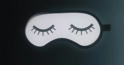 Sleep eye mask for blocking out the light Video stock 314506142