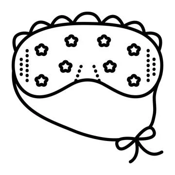 Sleep eye mask icon Stock Illustration