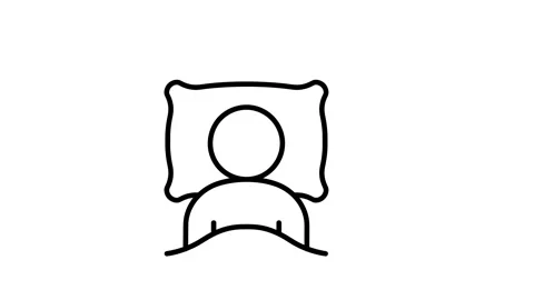 Sleep icon animation Vidéo 342693052
