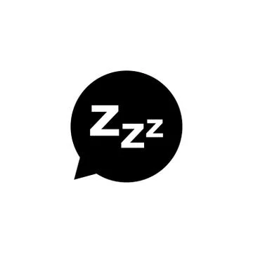 Sleep icon isolated on white background. Zzz sleep symbol. Vector EPS 10 Stockillustratie