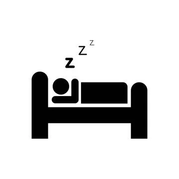 Sleep icon vector. Flat sleep icon isolated on white background Stock Illustration