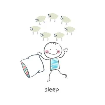 Sleep Stock Illustration