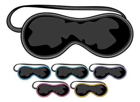 Sleep mask Stock Illustration