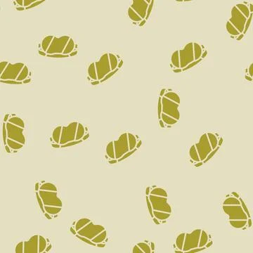 Sleep mask night glyph vector seamless pattern Stock Illustration
