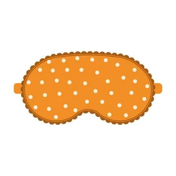Sleep mask with a pattern, color isolated vector illustration Stock Illustration
