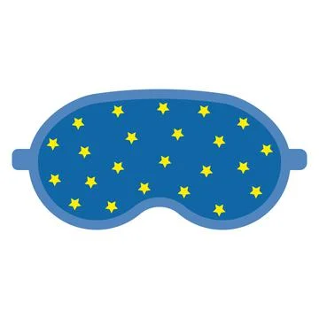 Sleep mask with a pattern, color isolated vector illustration Stock Illustration