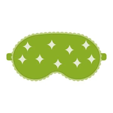 Sleep mask with a pattern, color isolated vector illustration Stock Illustration